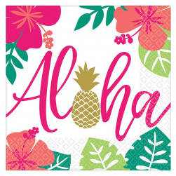 Салфетка ALOHA Фламинго 33см 16шт/А