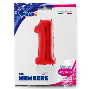 Логотип «Г ЦИФРА 1  40" Red»