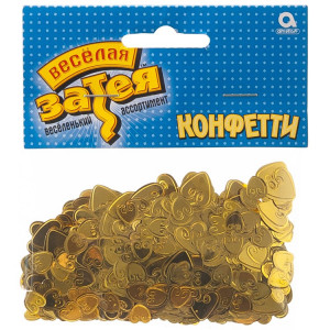 Логотип «Конфетти Сердца с вензелем золот 14гр/A»