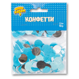 Логотип «Конфетти Круги тишью,фол Сереб/Гол 10грG»