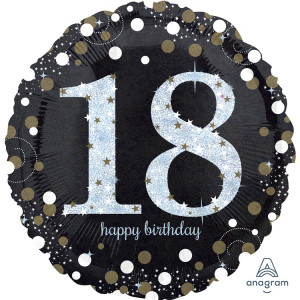 Логотип «А 18" HB Sparkling Birthday 18 gold S55»