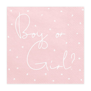 Логотип «Салфетка Boy or Girl? 33см 20шт/PD»