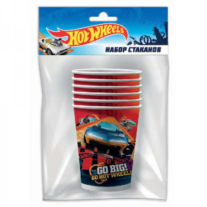 Логотип «Набор стакан Hot Wheels 250мл 6шт»