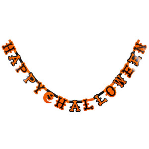 Логотип «Гирл-бук HAPPY HALLOWEENоранж/черн160смG»