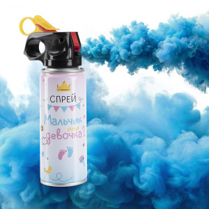 Логотип «Спрей краска Холи для Гендер Пати, 6-7 сек, в коробке, Голубой, 100 г.»