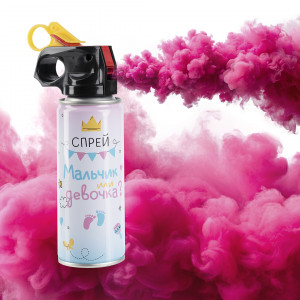 Логотип «Спрей краска Холи для Гендер Пати, 6-7 сек, в коробке, Розовый, 100 г.»